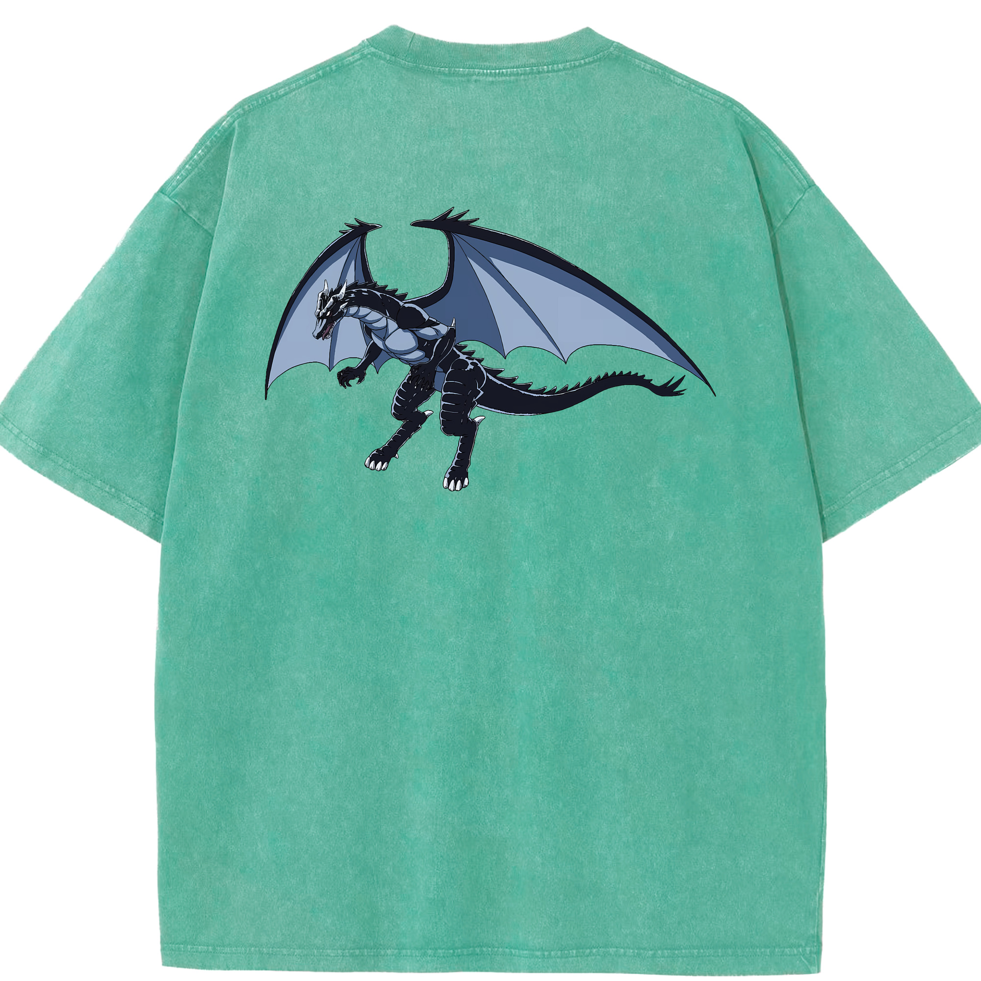 （画像用） 転スラ Regarding Reincarnated to Slime 綿100% ヴィンテージ風 半袖Tシャツ（背面プリント）